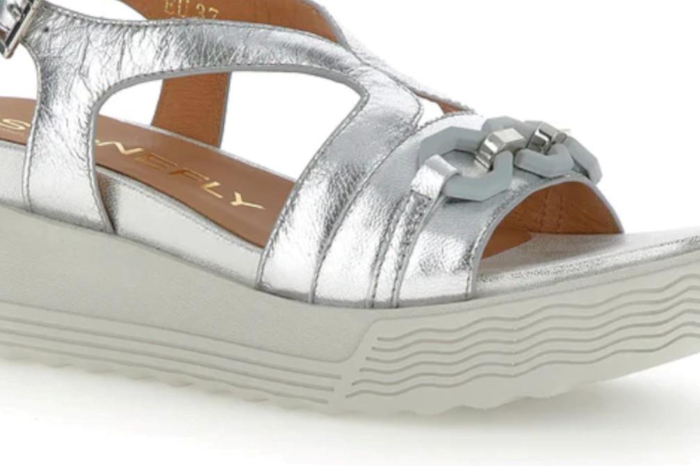 Sandalias con plataforma Stonefly PARKY 31 en plata para mujer