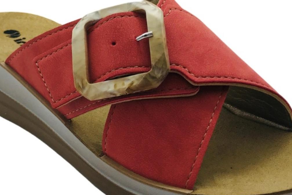 Sandalia plana Inblu FT000020 rosa de tipo chancla con Planta Anatómica para mujer