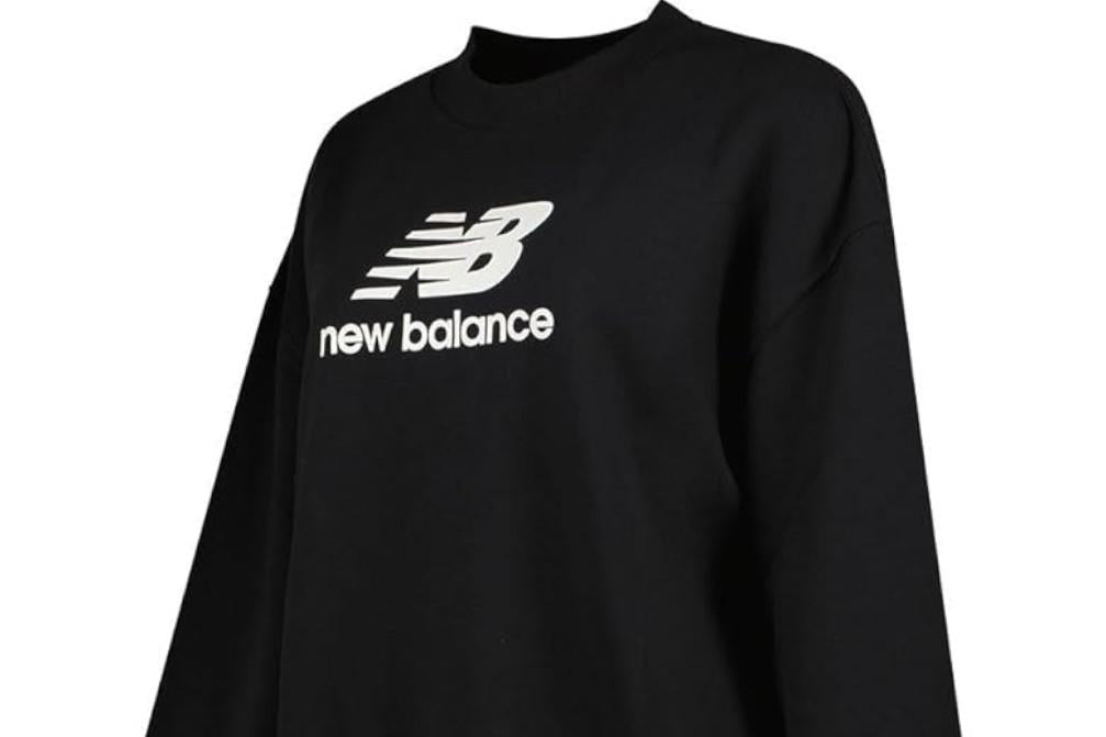 Sudadera Sport Essentials French Terry Logo Crew en negro mujer