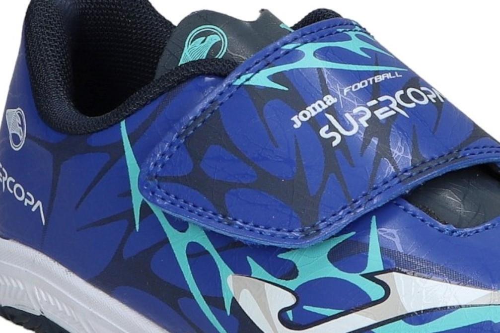 Zapatillas de fútbol sala para niño JOMA Super Copa Jr SCJW2504INV en azul marino