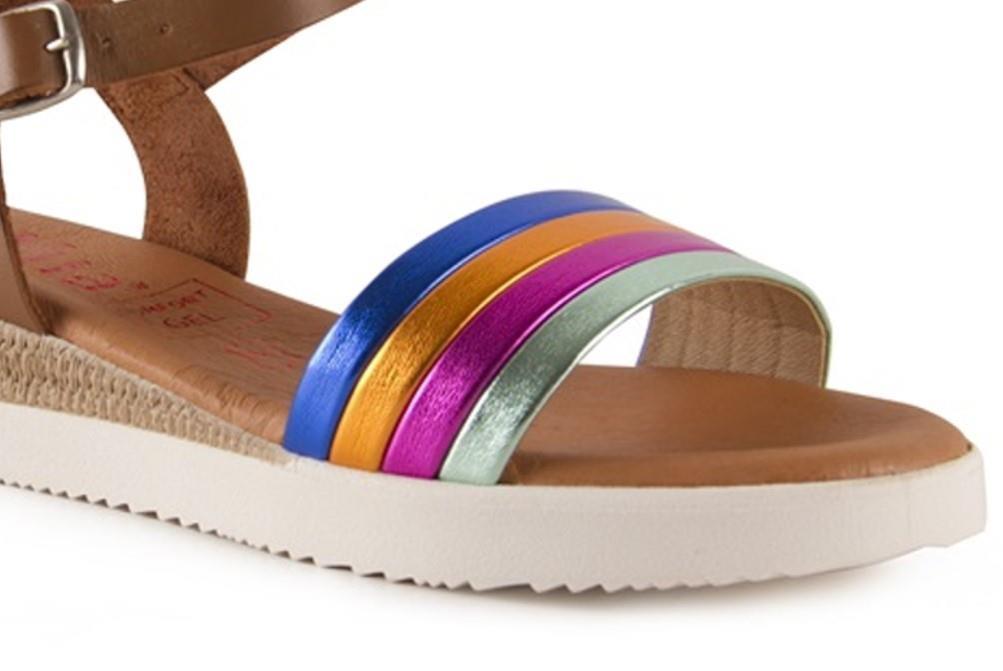 Sandalias planas Tekila 1265 multicolor para mujer