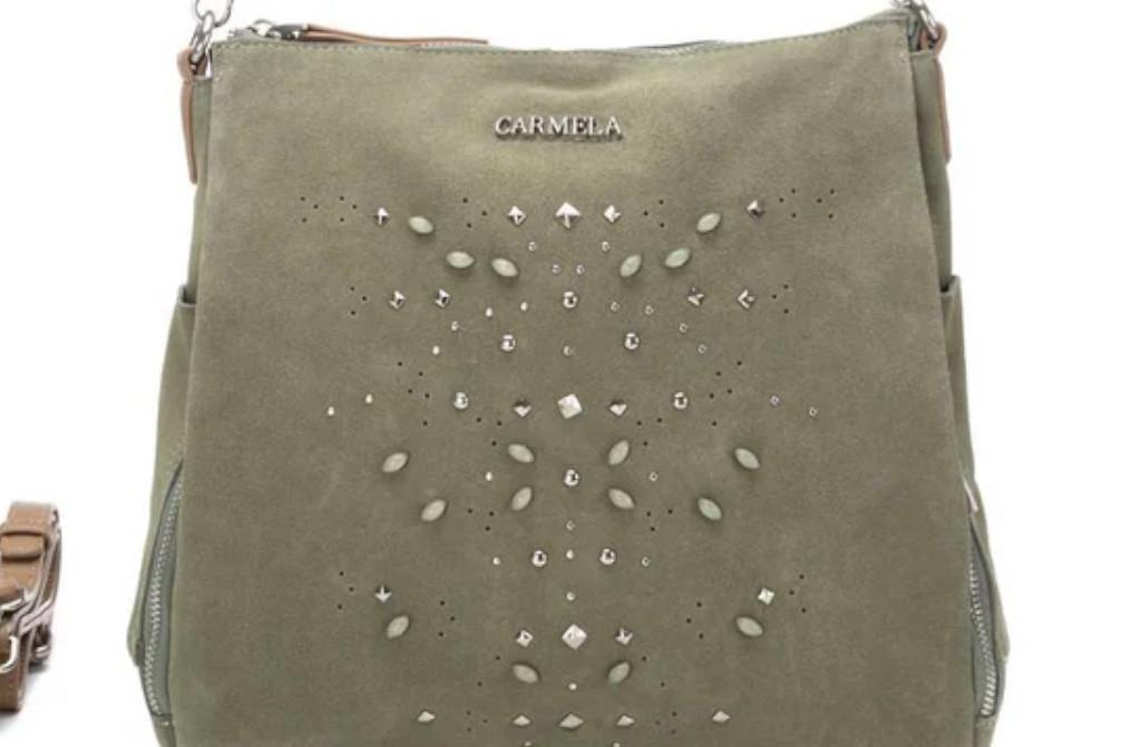 Carmela 186204 – Bolso de Hombro Mujer Caqui con Bandolera