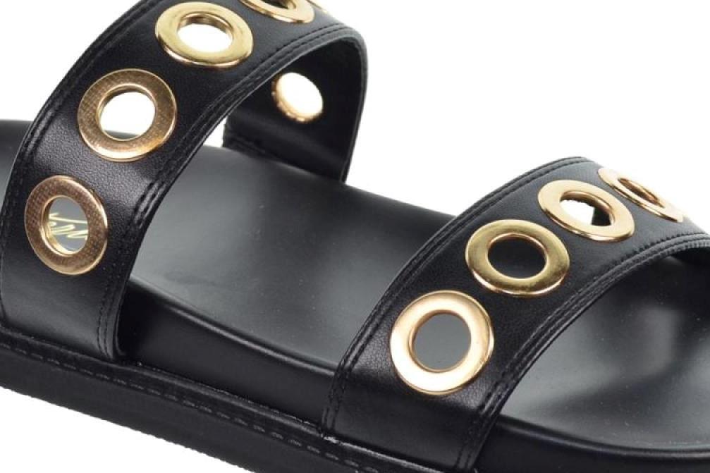 Sandalias planas bio Isteria 25057 en negro para mujer