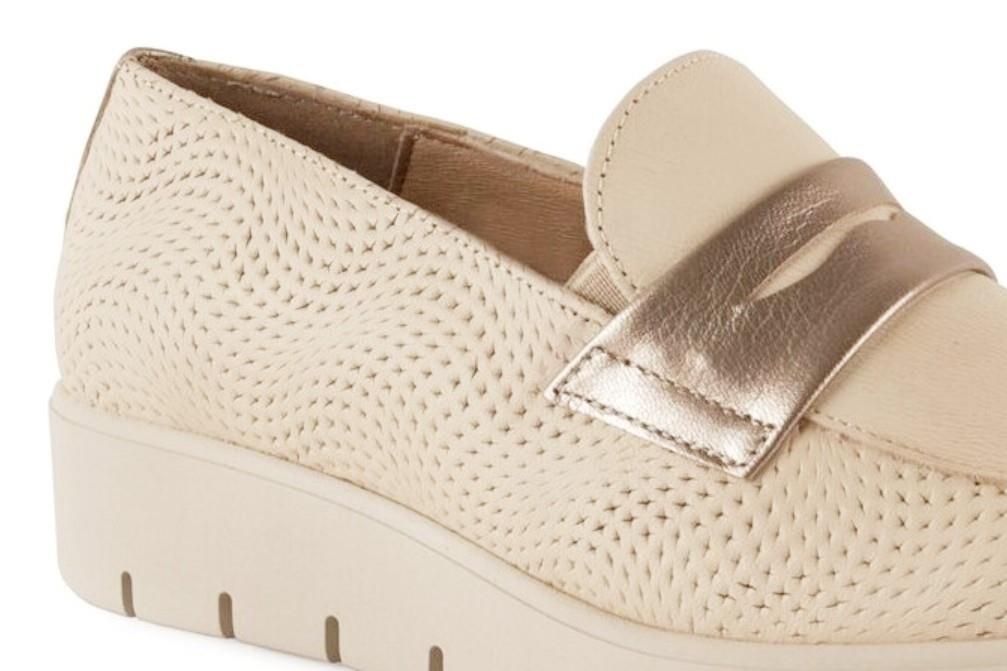Mocasines Chamby 6 en beige para mujer
