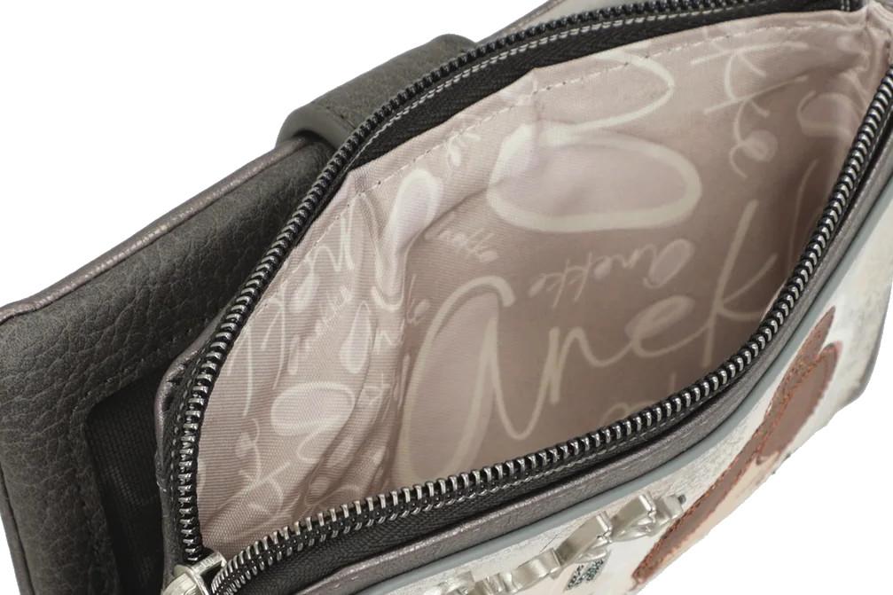 Billetero mujer Anekke Sophia RFID 42809-912 con cremallera y lengüeta – compacto, seguro y funcional