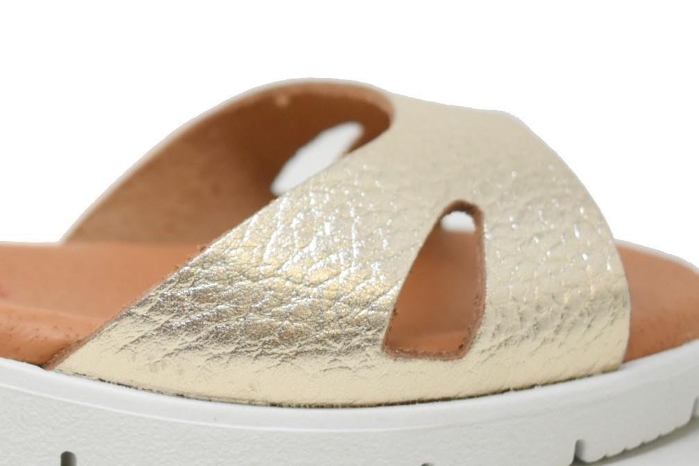 Sandalias planas cómodas Tekila 1259 en platino