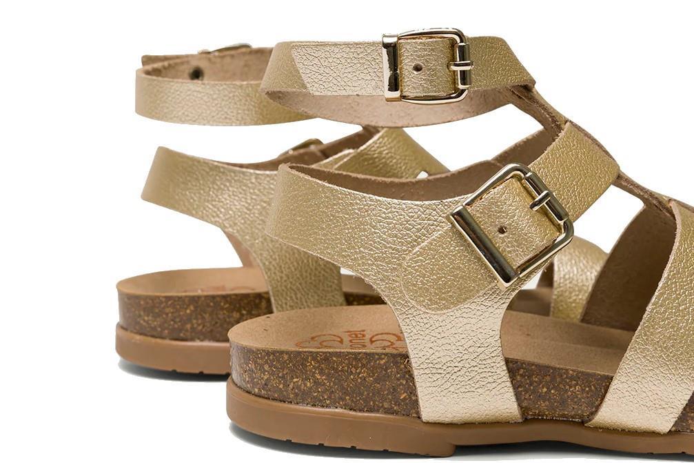 Sandalias bio planas Romana Porronet Silvia 315 en oro