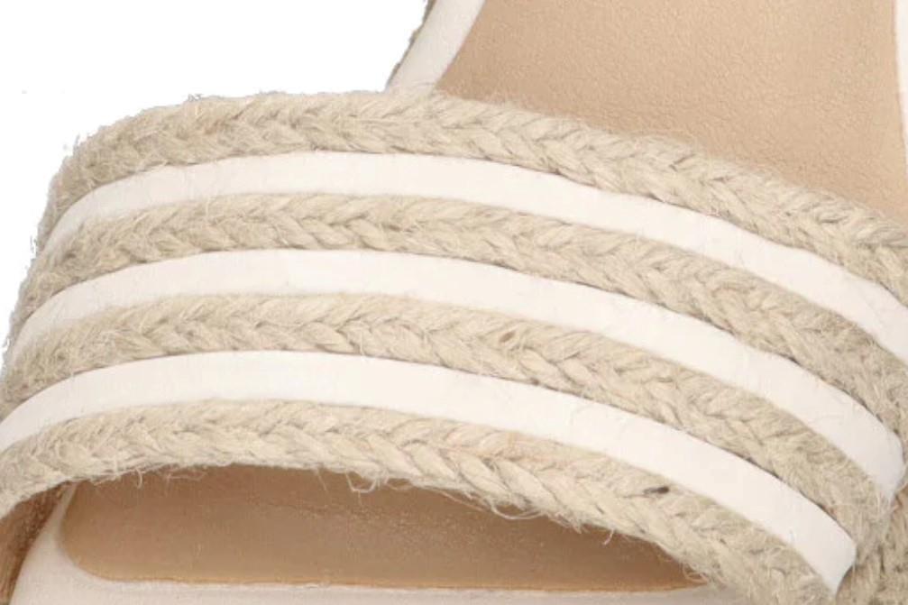 Sandalias Rafia ETIKA 30002 CHULLERA en color blanco