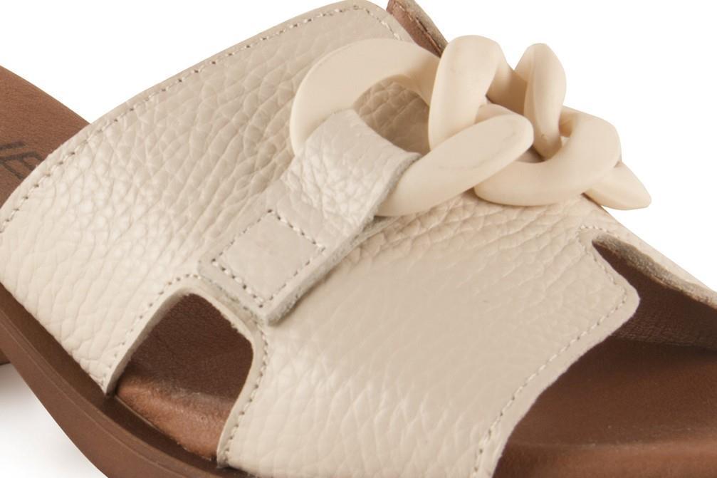 Sandalias con tacón InVogue S1047 en crema para mujer