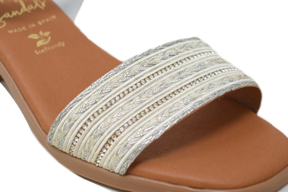 Sandalias de tacón Oh! my Sandals 5612 en blanco para mujer