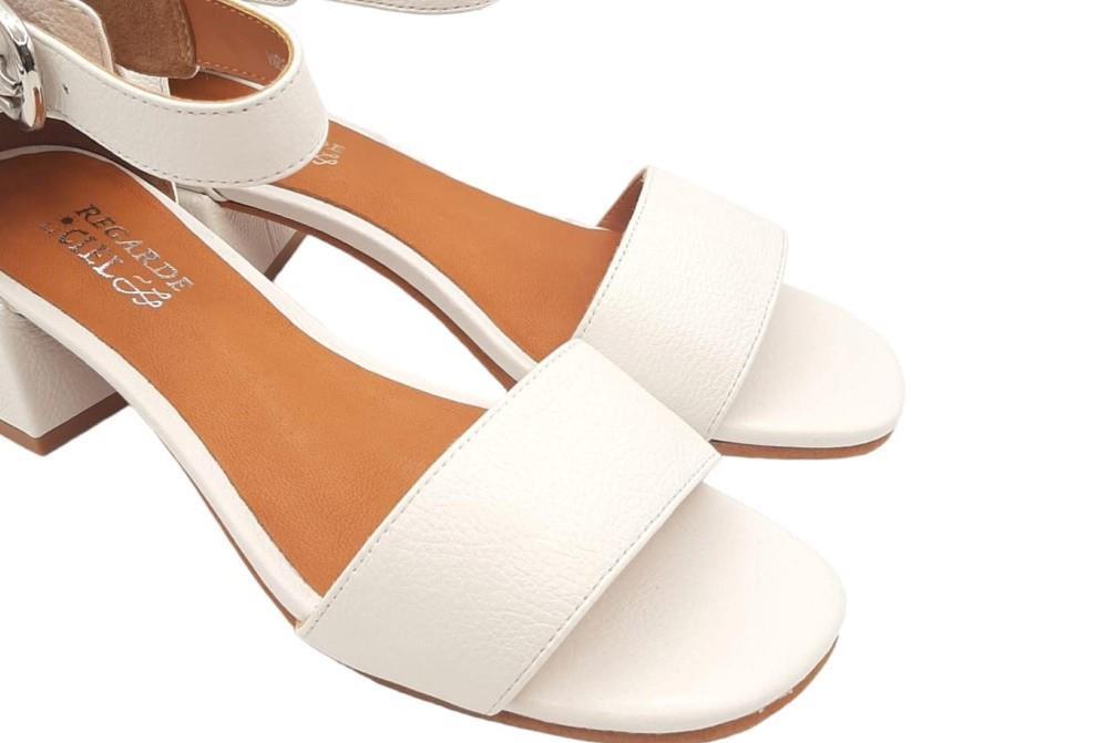 Sandalia Regarde Le Cile Yeremi-03 en blanco para mujer