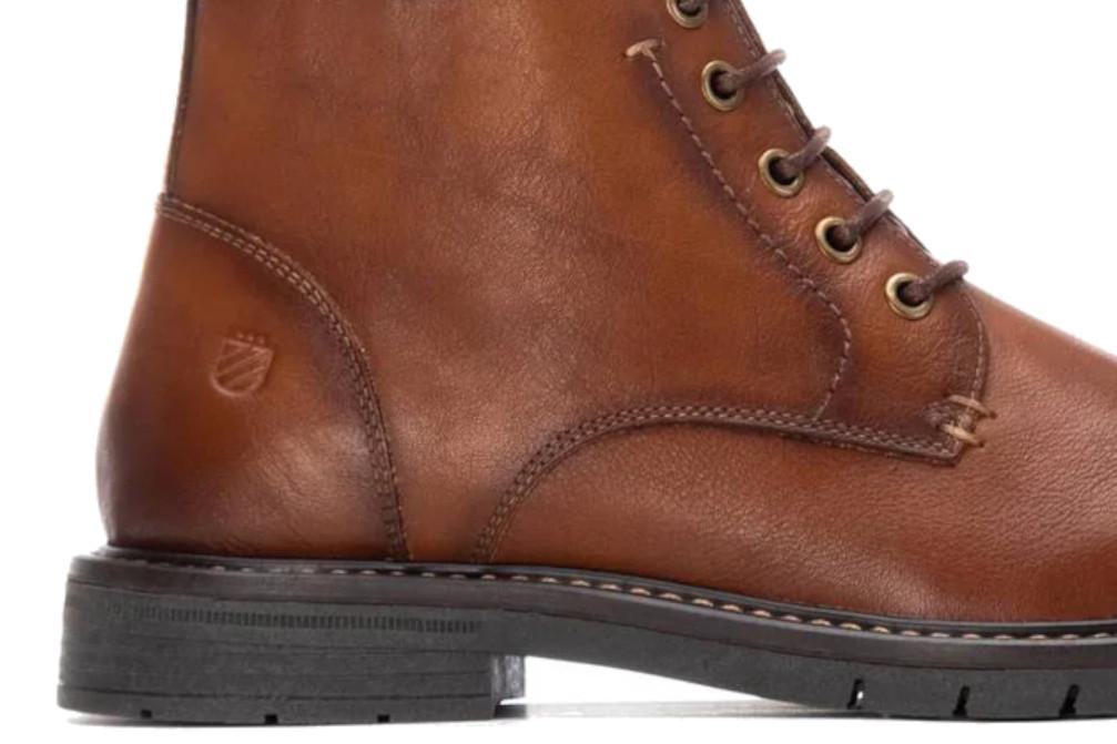 Botines de hombre con cordones Carmela 162675 en camel
