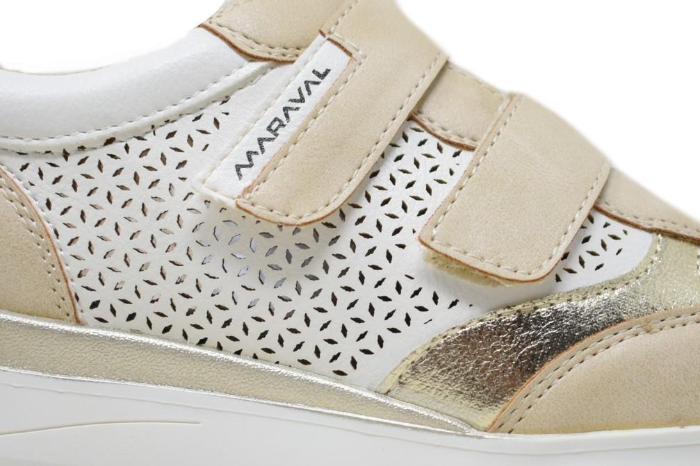Zapatillas deportivas Maraval W0423 cómodas y modernas de color beige