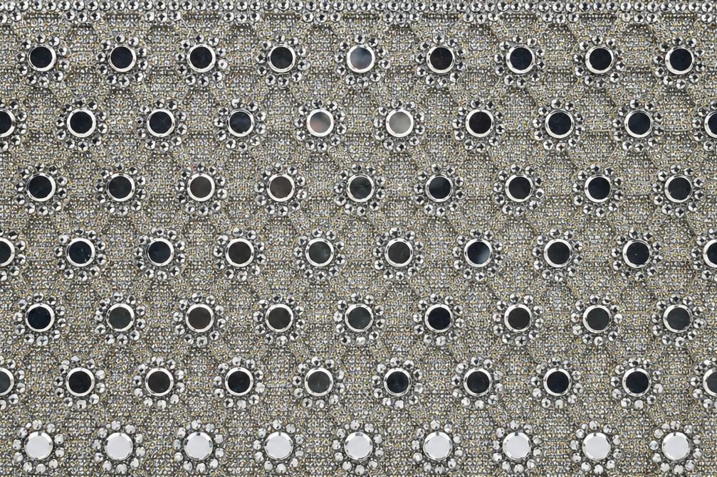 Bolso Clutch de Fiesta Menbur AMB14  Plata con Pedrería