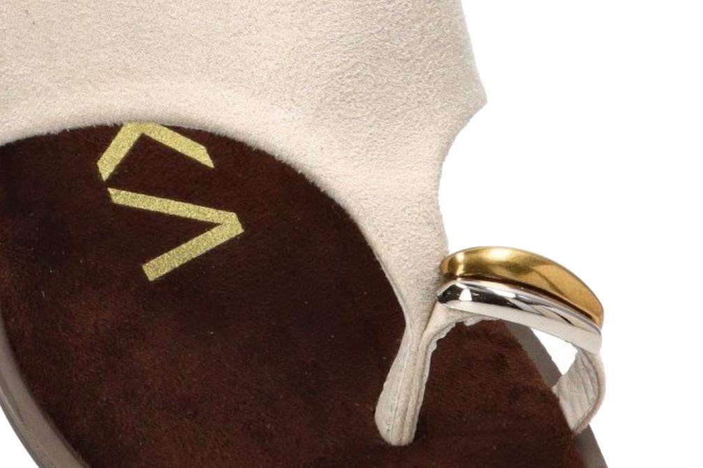 Sandalias planas de de dedo ETIKA 10172 para mujer en hielo