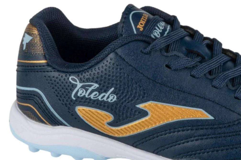 Zapatillasde fútbol Joma Toledo Jr 2503 en azul marino para niño