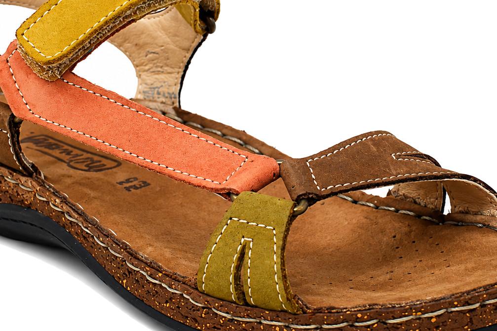 Sandalias Walk & Fly Amelia 46200 multicolor de piel para mujer