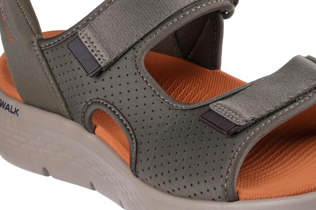 Sandalias Skechers Slip-Ins GO WALK Flex SD Easy Entry 229210 Verde Hombre | Deportivas, Ligeras y Cómodas