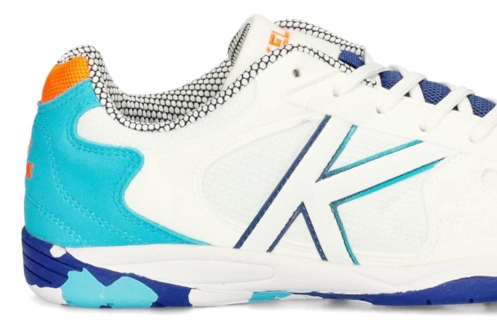 Zapatilla Fútbol Sala Kelme Copa 55257 en blanco aquua para hombre