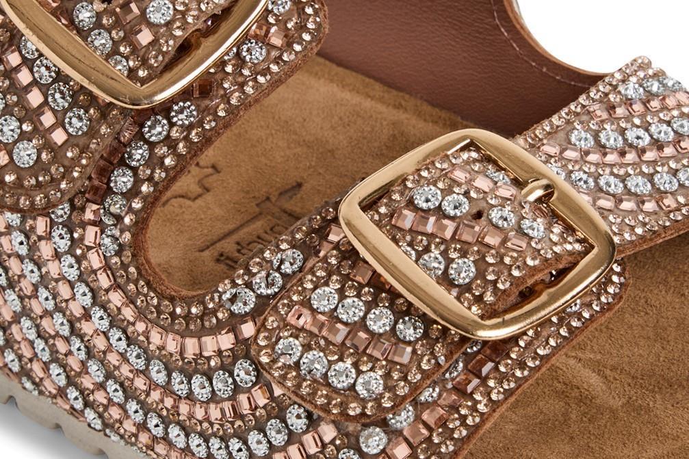 Sandalias bio Tamaris 1-27415-44-586 en oro rosa para mujer