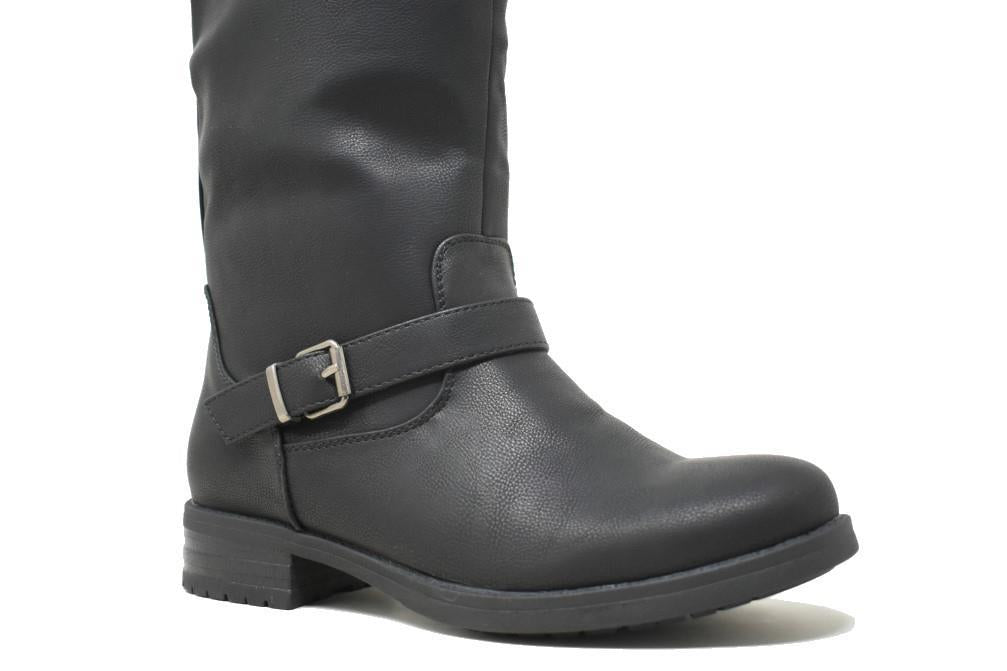 Botas altas biker Maraval en negro para mujer