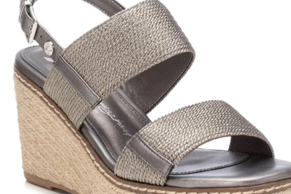 Sandalias con cuña XTI 142832 en plomo para mujer