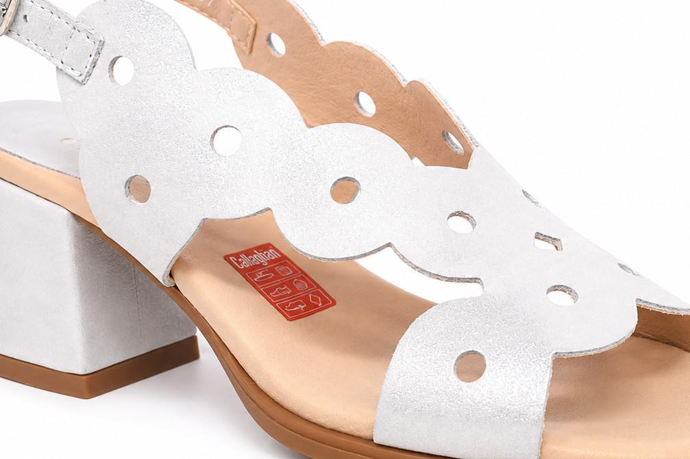 Sandalias de tacón para mujer Callaghan 34209 Kimy Plata