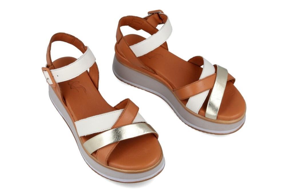 Sandalias con plataforma Walk & Fly Starwalk C35-42-22229-416 en cuero