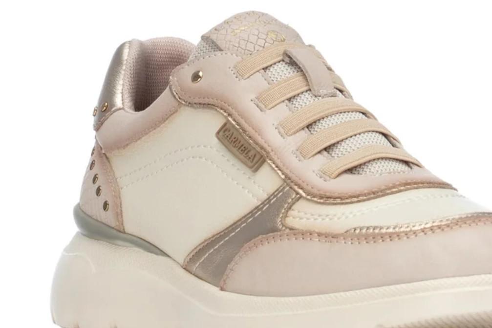 Zapatillas deportivas de Piel Carmela 164219 Beige para Mujer