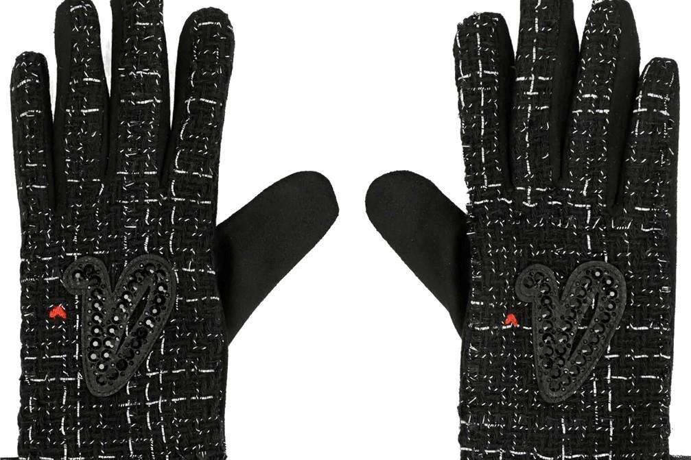 Guantes de punto Anekke 41482-041 en negro
