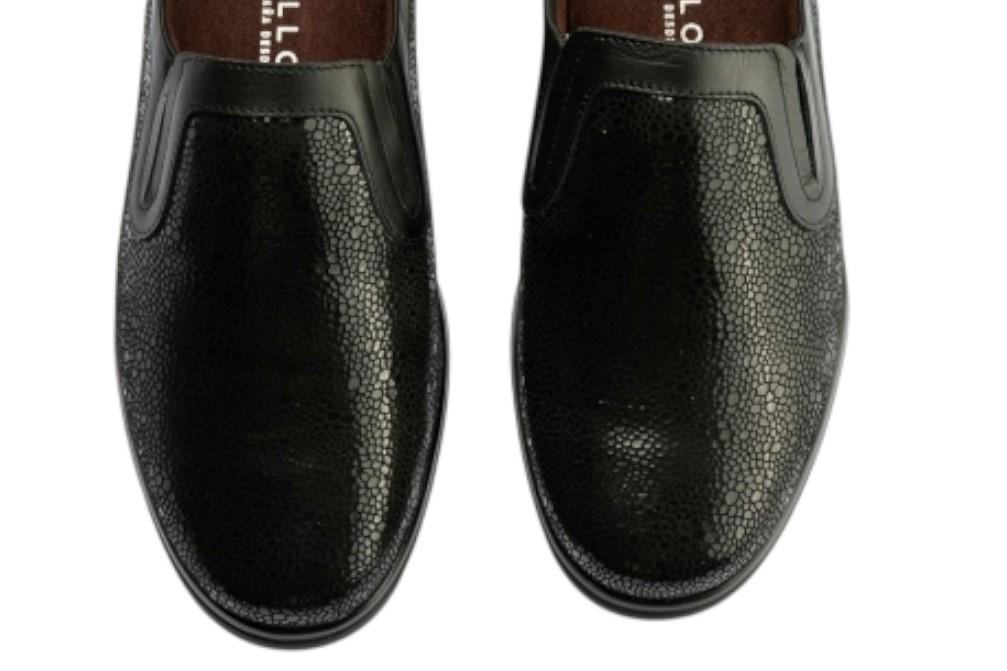 Mocasines cómodos Pitillos 10711 de color negro