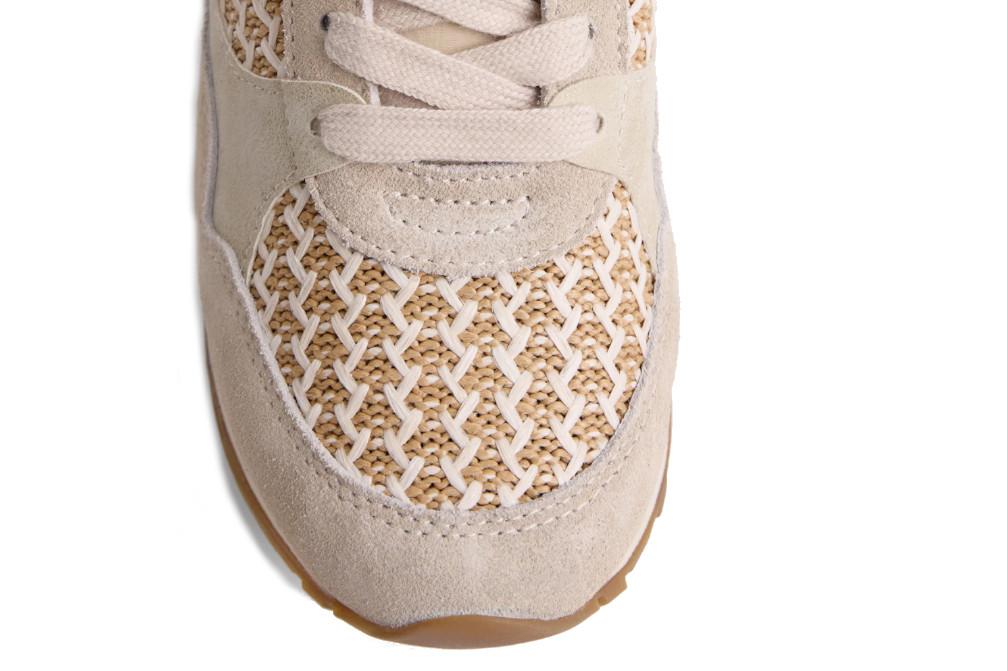 Zapatillas deportivas Gioseppo 78125 RHAMU de rafia en color beige