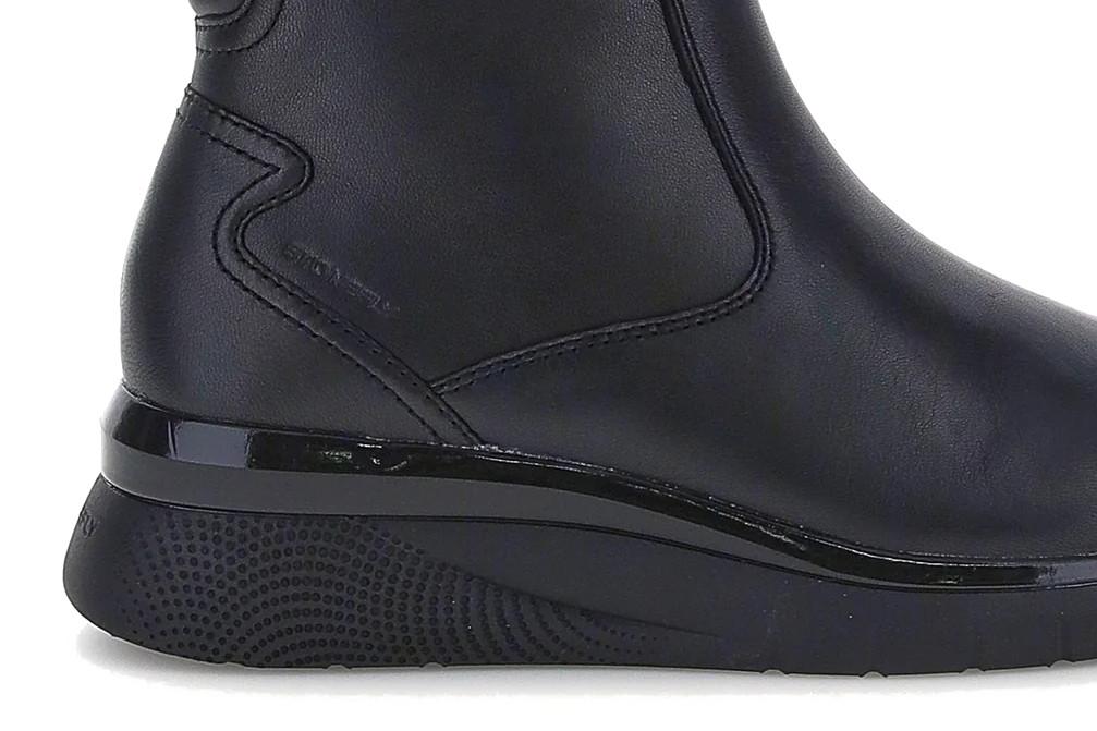 Botines de cuña mujer Stonefly Cleryn HDry 18 negro de napa 221689