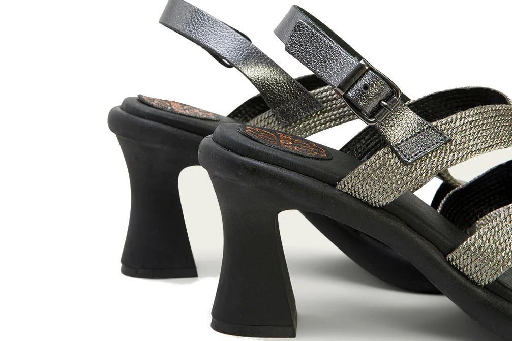 Sandalias de tacón Porronet Lada 3072 en plomo