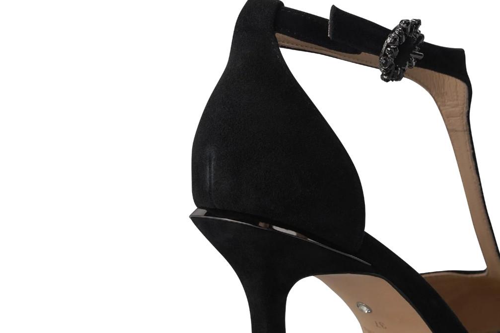 Zapato de tacón para fiesta Alma en Pena I260244 en negro de piel de mujer