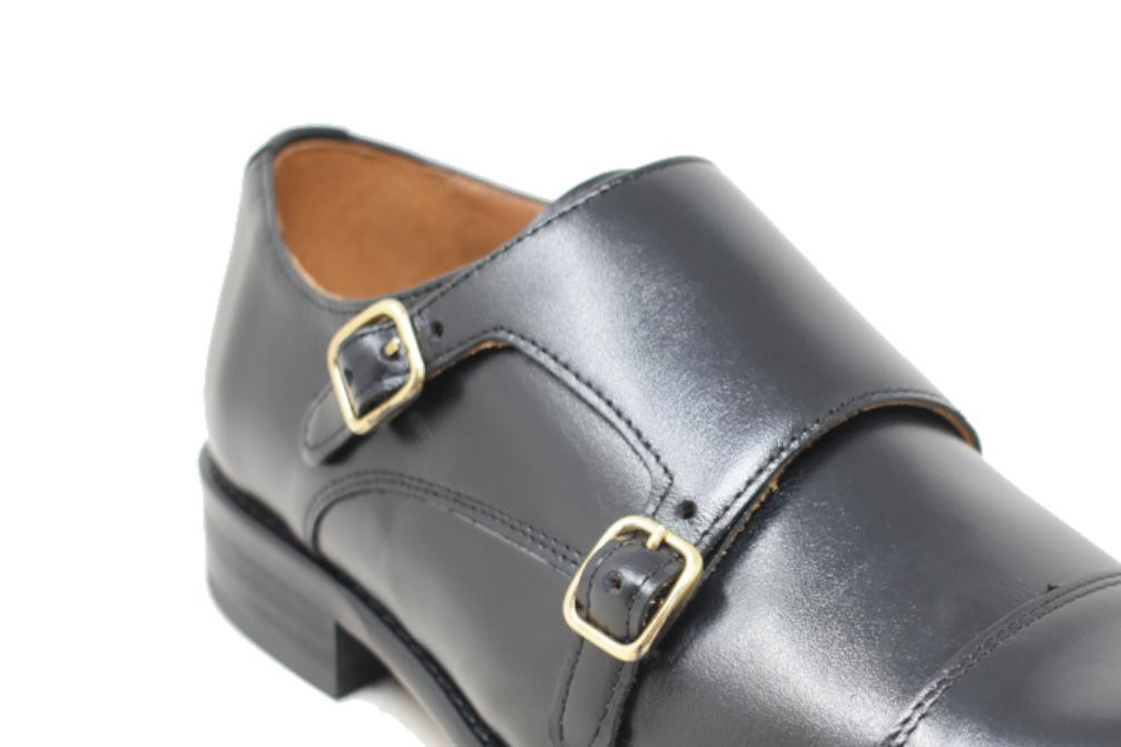 Zapatos Paco Cantos 6442 de vestir para hombre, estilo Monk con doble hebilla - Zapatos blucher