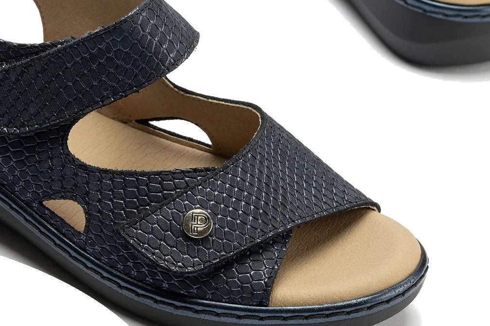 Sandalia cómodas Pitillos 10300 en azul marino para mujer