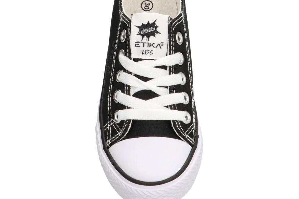 Zapatillas de lona infantiles Etika TREVISO 52421 en negro