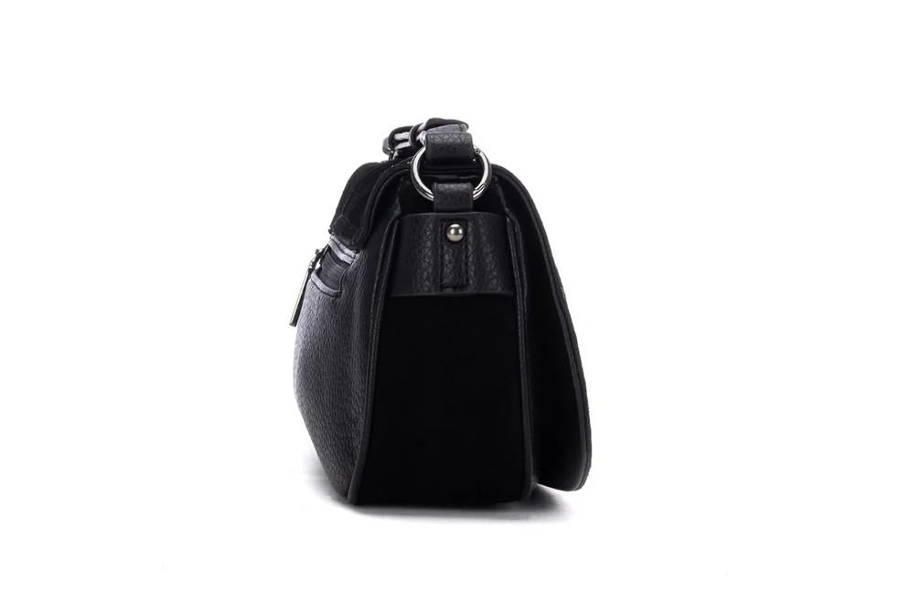 Bolso Bandolera Carmela 186236 en negro para mujer de Serraje Estilo Boho