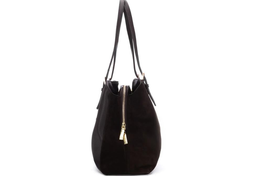 Bolso Shopper Carmela 186232 en marrón para mujer de Serraje para Hombro