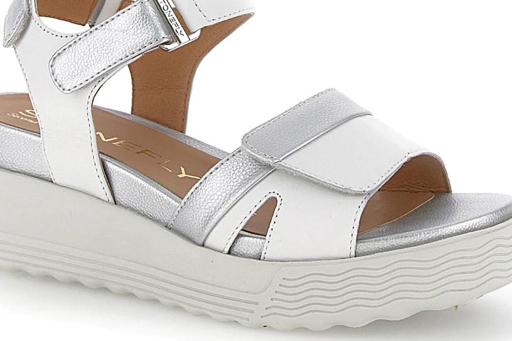 Sandalias con cuña Stonefly PARKY 26 en blanco para mujer