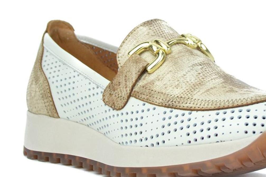 Mocasines Kangaroos 800-12 en beige para mujer
