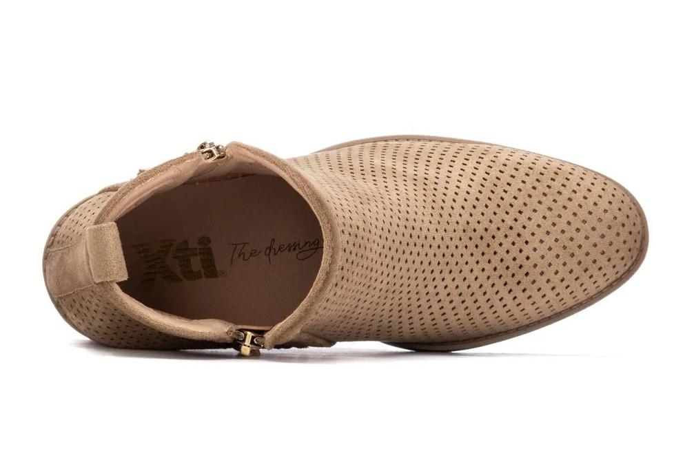 Botín Xti 15035 para mujer en taupe – Botines Elegantes Veganos