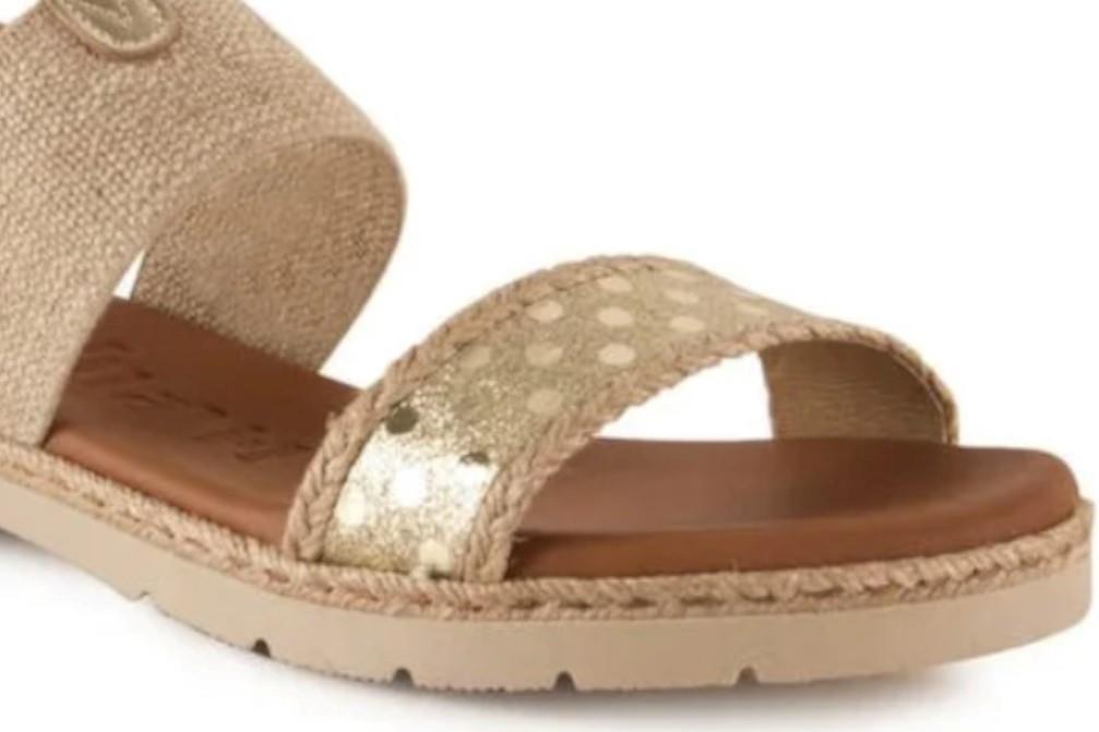 Sandalias Tekila 2451 en oro para mujer