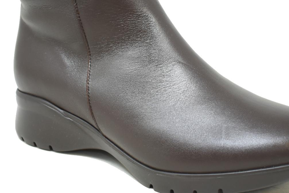 Botas altas de ancho especial PieSanto 255880 en color caoba