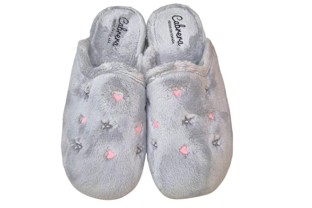 Zapatillas casa destalonadas Cabrera 4504 en niebla