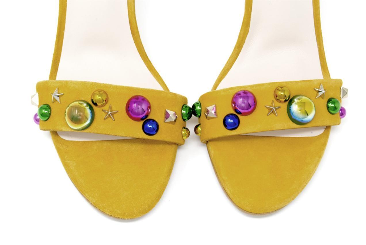 Sandalias de Fiesta de Tacón Alto Lodi IGOR – Elegantes para Mujer color amarillo