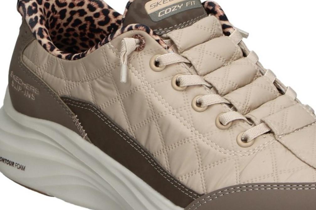 Zapatillas deportivas Skechers Slip-ins Cozy Fit Leopard Dream 150419 marrón para mujer
