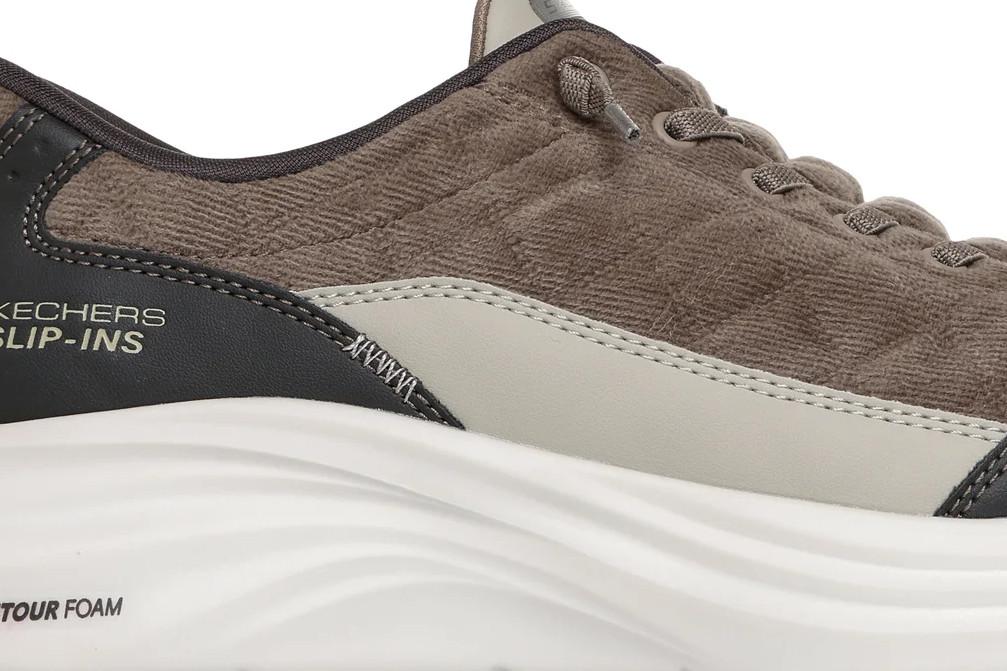 Zapatillas deportivas Skechers Slip-ins Contour Foam Cozy Fit Cordelux 232618 oliva para hombre