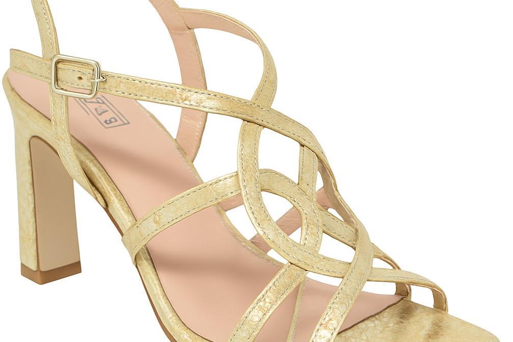 Sandalias de fiesta Joni 8094 para mujer en color dorado